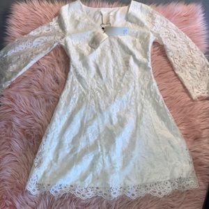 Miss me white lace dress